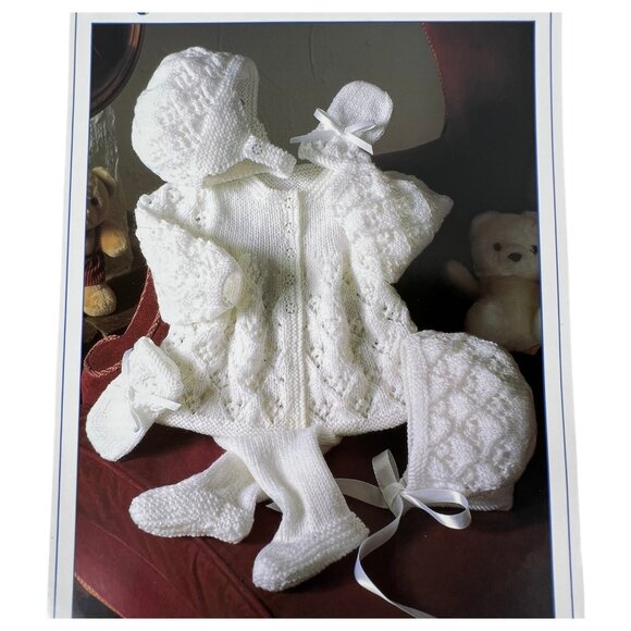 3 Stylecraft Baby Knitting Patterns DK & 4 Ply Sweaters Hats Booties Leggings - Picture 3 of 4